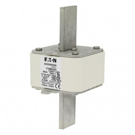 Eaton-moeller FUSE 400A 1250V 3SHT AR CU EATON ELECTRIC cartridge fuse, ultra rapid, 400 A, AC 1250 V, size 3, 76..