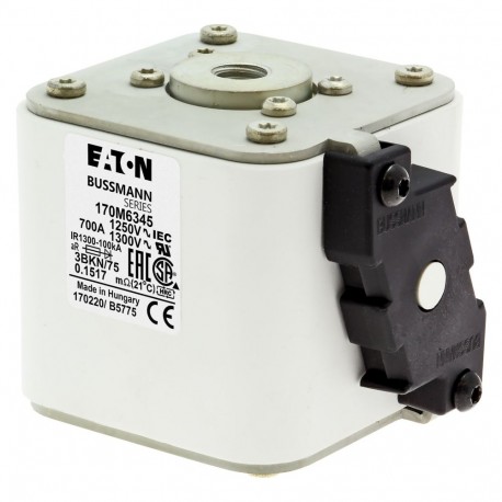 Eaton-moeller FUSE 700A 1250V 3BKN/75 AR CU EATON ELECTRIC Fuse-link, high speed, 700 A, AC 1250 V, size 3, 76 x ..