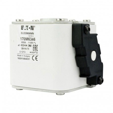 Eaton-moeller FUSE 800A 1100V 3BKN/75 AR EATON ELECTRIC Fuse-link, high speed, 800 A, AC 1100 V, size 3, 76 x 92 ..