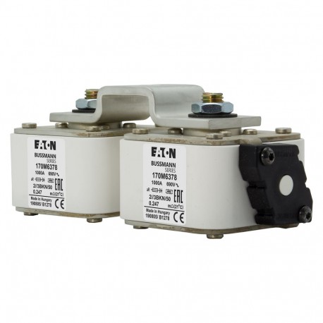 Eaton-moeller FUSE 1000A 690V 2//3BKN/50 AR EATON ELECTRIC Fuse-link, high speed, 1000 A, AC 690 V, 2 x size 3, 7..