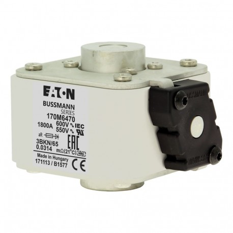 Eaton-moeller FUSE 1800A 600V 3BKN/65 AR UR EATON ELECTRIC Fuse-link, high speed, 1800 A, AC 600 V, size 3, aR, I..
