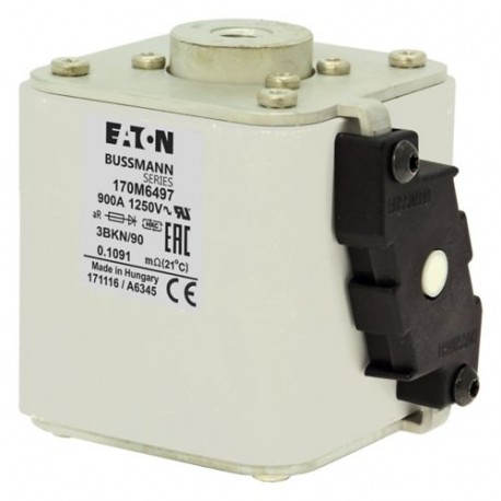 Eaton-moeller FUSE 900A 1250V 3BKN/90 AR EATON ELECTRIC Fuse-link, high speed, 900 A, AC 1250 V, size 3, 76 x 92 ..