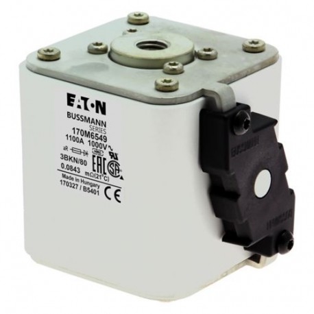 Eaton-moeller FUSE 1100A 1000V 3BKN/80 AR EATON ELECTRIC Fuse-link, high speed, 1100 A, AC 1000 V, size 3, 76 x 9..