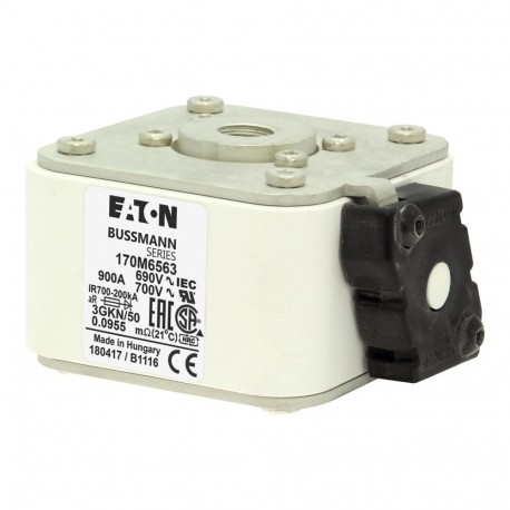 Eaton-moeller FUSE 900A 690V 3GKN/50 AR UC EATON ELECTRIC Fuse-link, high speed, 900 A, AC 690 V, size 3, 76 x 92..