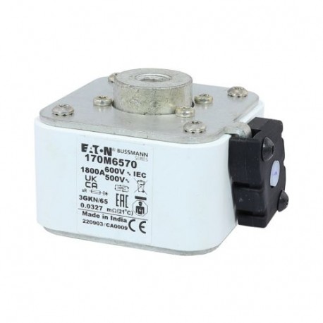 Eaton-moeller FUSE 1800A 600V 3GKN/65 AR UR EATON ELECTRIC Fuse-link, high speed, 1800 A, AC 600 V, size 3, 76 x ..