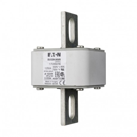 Eaton-moeller FUSE 1250A 690V 3FU/90 AR UC EATON ELECTRIC Fuse-link, high speed, 1250 A, AC 690 V, size 3, 76 x 9..