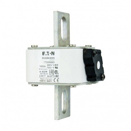 Eaton-moeller FUSE 1600A 690V 3FKE/90 AR UC EATON ELECTRIC Fuse-link, high speed, 1600 A, AC 690 V, size 3, 76 x ..