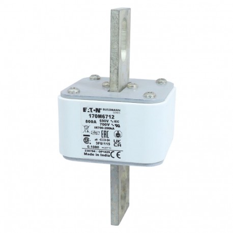 Eaton-moeller FUSE 800A 690V 3FU/115 AR UC EATON ELECTRIC Fuse-link, high speed, 800 A, AC 690 V, size 3, 67 x 92..