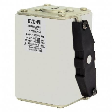 Eaton-moeller FUSE 800A 1500V 3BKN/110 AR EATON ELECTRIC Fuse-link, high speed, 800 A, AC 1500 V, size 3, 74 x 96..