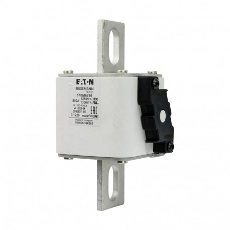 Eaton-moeller FUSE 800A 1250V 3FKE/115 AR CU EATON ELECTRIC Fuse-link, high speed, 800 A, AC 1250 V, size 3, 76 x..