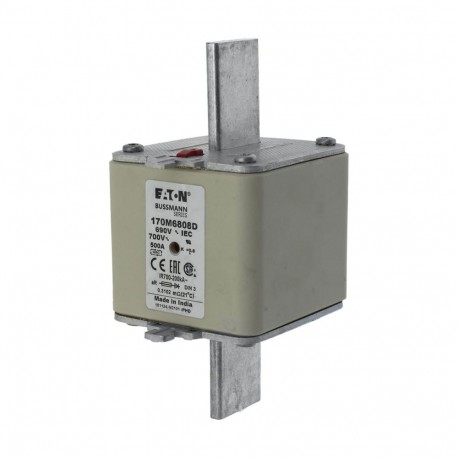 Eaton-moeller FUSE 500A 690V aR DIN 3 HSDNH EATON ELECTRIC Fuse-link, high speed, 500 A, AC 690 V, DIN 3, 76 x 7..