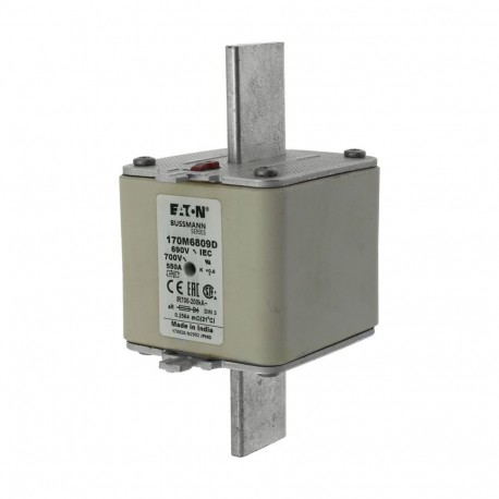 Eaton-moeller FUSE 550A 690V aR DIN 3 HSDNH EATON ELECTRIC Fuse-link, high speed, 550 A, AC 690 V, DIN 1, 53 x 5..