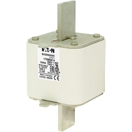 Eaton-moeller FUSE 900A 2200V 23SBKN/140 AR EATON ELECTRIC Fuse-link, high speed, 900 A, AC 2200 V, size 3, 99 x ..