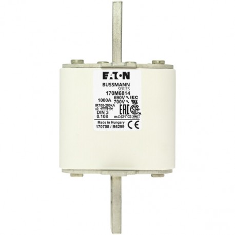 Eaton-moeller BUSSMANN SEMITRON FUSE EATON ELECTRIC Fuse, Air fuse-link, medium voltage, 10 A, AC 12 kV, 51 x 359..