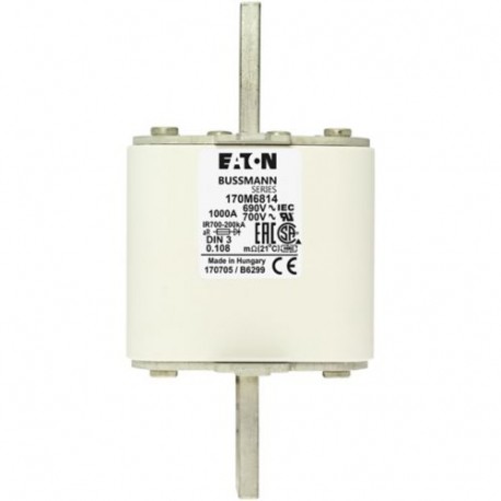 Eaton-moeller FUSE 2500A 300V 3SDKN/65 AR EATON ELECTRIC Fuse-link, high speed, 2500 A, AC 300 V, size 3, 92 x 14..