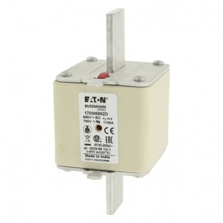Eaton-moeller FUSE 1100A 690V aR DIN 3 HSDNH EATON ELECTRIC Fuse-link, high speed, 1100 A, AC 690 V, DIN 2, aR, ..