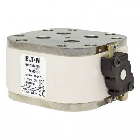 Eaton-moeller FUSE 4000A 600V 4PKN/60 AR EATON ELECTRIC Fuse-link, high speed, 4000 A, AC 600 V, size 4, 120 x 10..