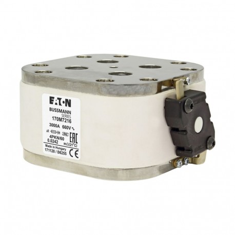 Eaton-moeller FUSE 3000A 660V 4PKN/60 AR EATON ELECTRIC Fuse-link, high speed, 3000 A, AC 660 V, size 4, 120 x 10..