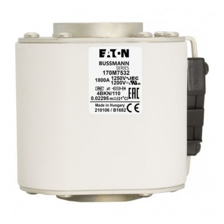 Eaton-moeller FUSE 1800A 1250V 4BKN/110 AR EATON ELECTRIC Fuse-link, high speed, 1800 A, AC 1250 V, size 4, 105 x..
