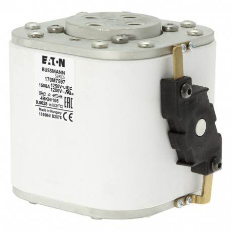 Eaton-moeller FUSE 1500A 1250V 4BKN/110 AR EATON ELECTRIC Fuse-link, high speed, 1500 A, AC 1250 V, size 4, 105 x..