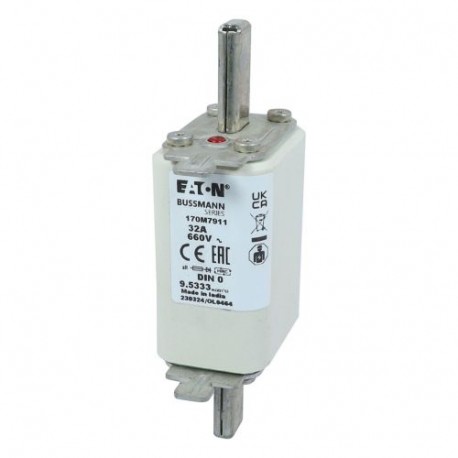 Eaton-moeller FUSE 32A 660V DIN 0 AR EATON ELECTRIC Fuse-link, high speed, 25 A, AC 660 V, DIN 0, aR, DIN, IEC, s..