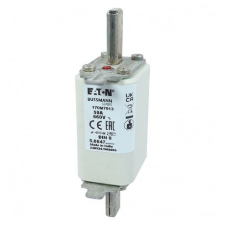 Eaton-moeller FUSE 50A 660V DIN 0 AR EATON ELECTRIC Fuse-link, high speed, 25 A, AC 660 V, DIN 0, aR, DIN, IEC, s..