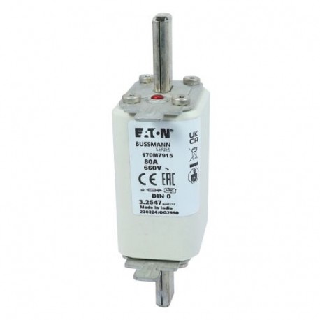 Eaton-moeller FUSE 80A 660V DIN 0 AR EATON ELECTRIC Fuse-link, high speed, 25 A, AC 660 V, DIN 0, aR, DIN, IEC, s..