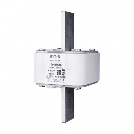 Eaton-moeller FUSE 800A 690V 3SHT AR UC EATON ELECTRIC Fuse-link, high speed, 800 A, AC 690 V, size 3, 76 x 76 x ..