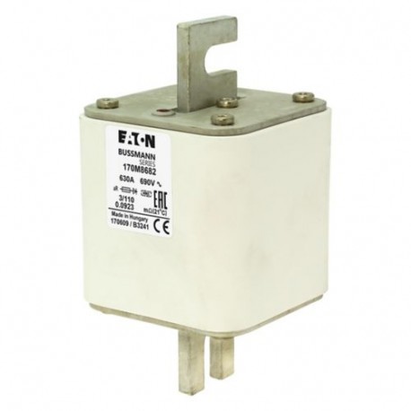 Eaton-moeller FUSE 630A 3000V 3BN/230 AR EATON ELECTRIC Fuse-link, high speed, 630 A, AC 3000 V, size 3, 96 x 85 ..