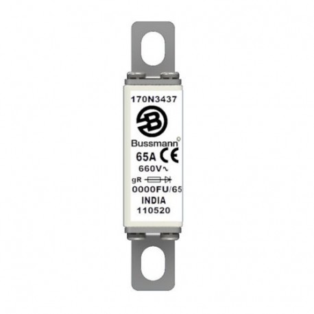 Eaton-moeller FUSE 40A 660V 0000FU/65 GR EATON ELECTRIC Fuse-link, high speed, 40 A, AC 660 V, size 0000, 19 x 17..