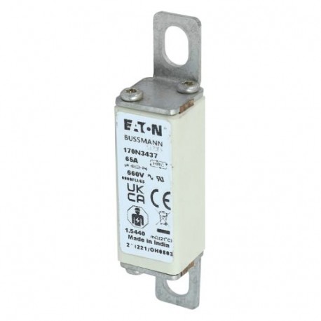 Eaton-moeller FUSE 65A 660V 0000FU/65 GR EATON ELECTRIC Fuse-link, high speed, 65 A, AC 660 V, size 0000, 19 x 17..