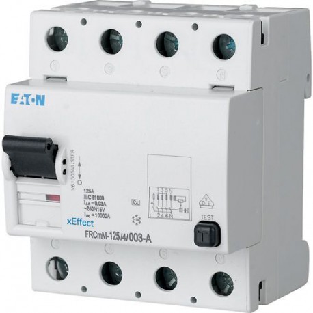 Eaton-moeller FRCMM-125/4/03-A Y7-171176 EATON ELECTRIC Earth-leakage circuit-breaker 0, 03-5 A, 110AC