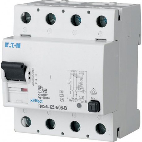 Eaton-moeller FRCMM-125/4/03-S/BFQ Y7-171190 EATON ELECTRIC AC/DC sensitive residual current circuit-breakers, 125A..