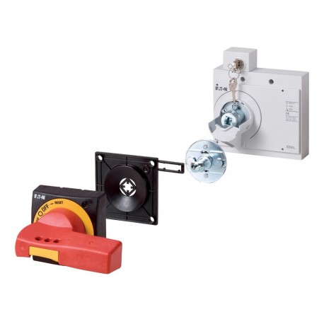 Eaton-moeller NZM3-XTVDKLR Y7-172533 EATON ELECTRIC Door coupling rotary handle, red-yellow, +key lock, size 3