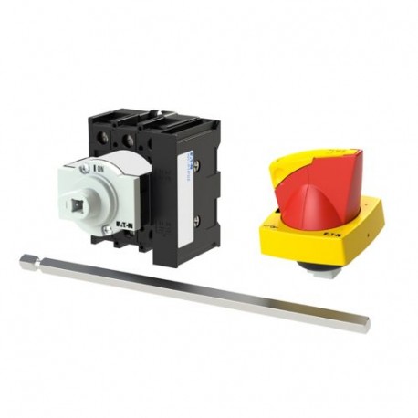EATON - MOELLER P1-32/M4/K1-PR/HI11 P1-32/M4/K1-PR/HI11 172780 Y7-172780 EATON ELECTRIC Main switch, 3 pole + 1 N/O + 1 N/C, 32 A, Emergency-Sto..