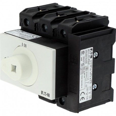 EATON - MOELLER P3-63/M4/K2-PG/HI11 P3-63/M4/K2-PG/HI11 172815 Y7-172815 EATON ELECTRIC Main switch, 3 pole + 1 N/O + 1 N/C, 63 A, Emergency sto..