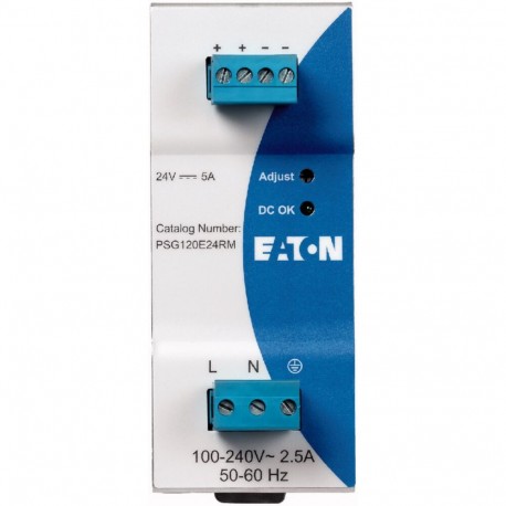 Eaton-moeller PSG120E24RM Y7-172892 EATON ELECTRIC PSG120E24RM Power supply unit, 1-phase, 100-240VAC/24VDC, 5A