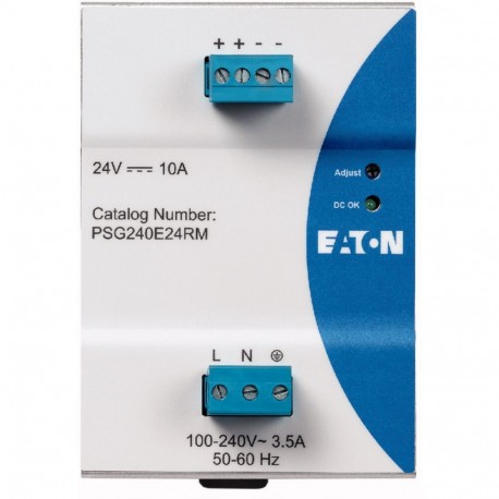 Eaton-moeller PSG240E24RM Y7-172893 EATON ELECTRIC PSG240E24RM Power supply unit, 1-phase, 100-240VAC/24VDC, 10A