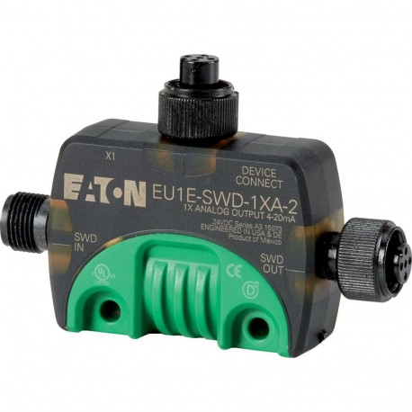 Eaton-moeller EU1E-SWD-1XA-2 Y7-174720 EATON ELECTRIC SmartWire-DT IP67 T-Connector analog module, one 0 20 mA anal..