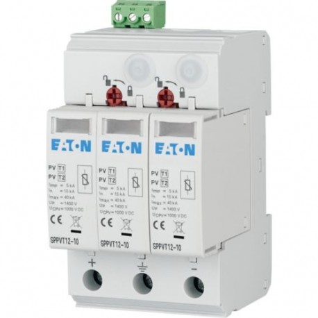 Eaton-moeller SPPVT12-06-2+PE-AX Y7-177257 EATON ELECTRIC Lightning current / surge arresters, pluggable, 600 VDC, ..