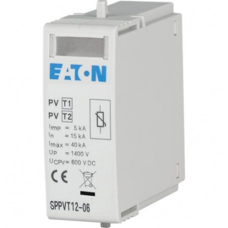 Eaton-moeller SPPVT12-06 Y7-177259 EATON ELECTRIC Lightning current / surge arresters, SPD insert, 600 VDC