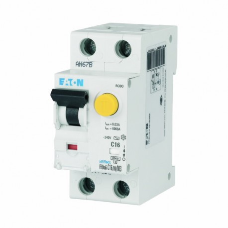 Eaton-moeller FRBM6-C2/1N/001 Y7-177775 EATON ELECTRIC RCD/MCB combination switch, 2A, 10mA, miniature circuit-brea..