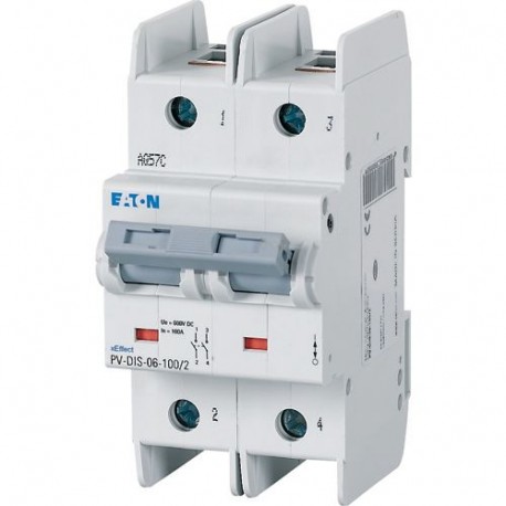 EATON - MOELLER PV-DIS-06-125/2 PV-DIS-06-125/2 179258 Y7-179258 EATON ELECTRIC Switch disconnector, DC, 600V, 125 A