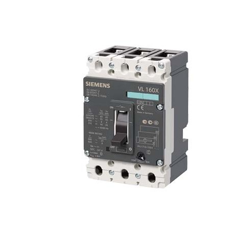 SIEMENS 3VL1796-2DA33-0AA0 3VL1796-2DA33-0AA0 SIEMENS circuit breaker VL160X H high breaking capacity Icu 70kA, 415V AC 3-pole, line pr..