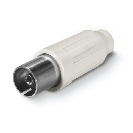 Scame 180.60/CEI-P COAXIAL CABLE SOCKET 9,5 MM WHITE