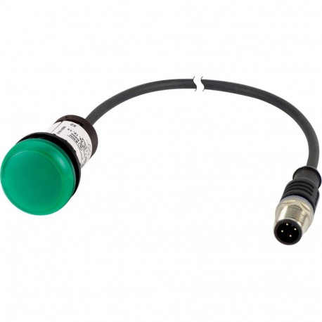 EATON - MOELLER C22-L-G-24-P5 C22-L-G-24-P5 181139 Y7-181139 EATON ELECTRIC Indicator light green 24v with cable 1m and M12A plug