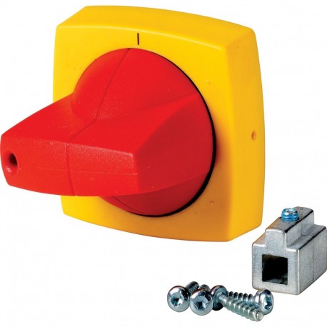 Eaton-moeller K1CR Y8-1818016 EATON ELECTRIC Rotary handle, 6mm, for mounting shroud, red/yellow