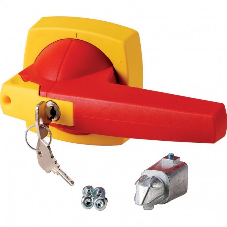 Eaton-moeller K3DR/C Y8-1818097 EATON ELECTRIC Toggle, 10mm, door installation, red/yellow, cylinder lock