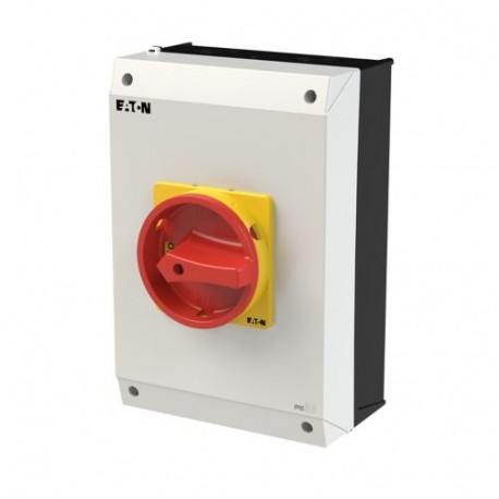 EATON - MOELLER P3-63/I4/MBS/SVB P3-63/I4/MBS/SVB 182421 Y7-182421 EATON ELECTRIC Main switch, 3p,63 A, Emergency-Stop function, lockable in ..