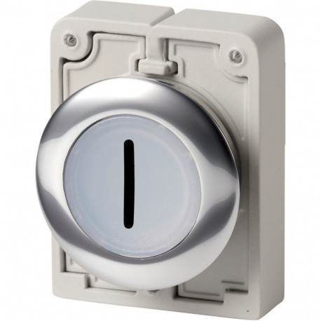 EATON - MOELLER M30C-FDRL-W-X1 M30C-FDRL-W-X1 182935 Y7-182935 EATON ELECTRIC Illuminated pushbutton actuators, Flat Front, flush, maintain..